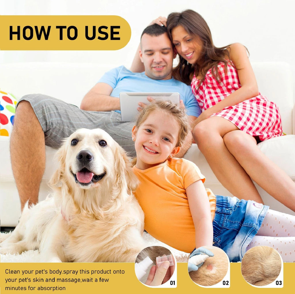 2Pcs Pet Skin Soothing Spray for Dogs,Pet Skin Treatment Spray for Dogs and Cats