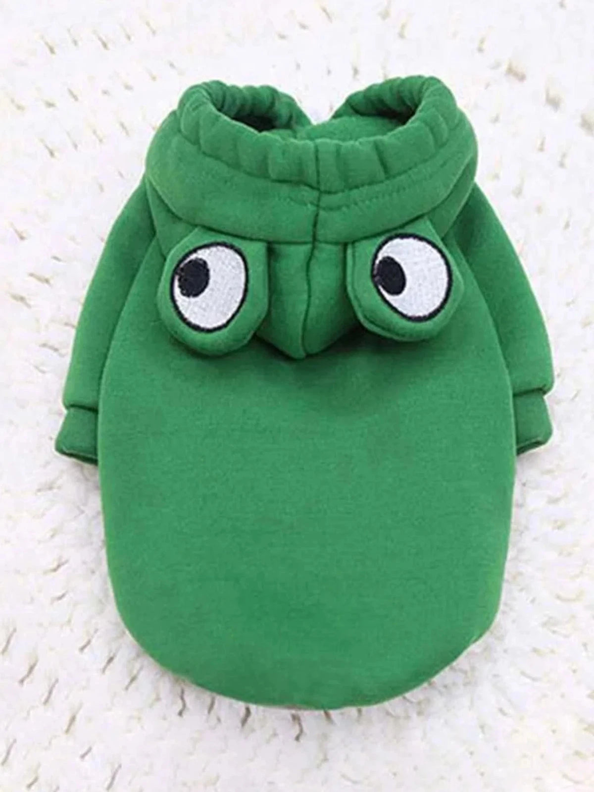 1PC Cute Frog Pet Sweater for Small and Medium Dogs - Green Dog Hoodie with Fun