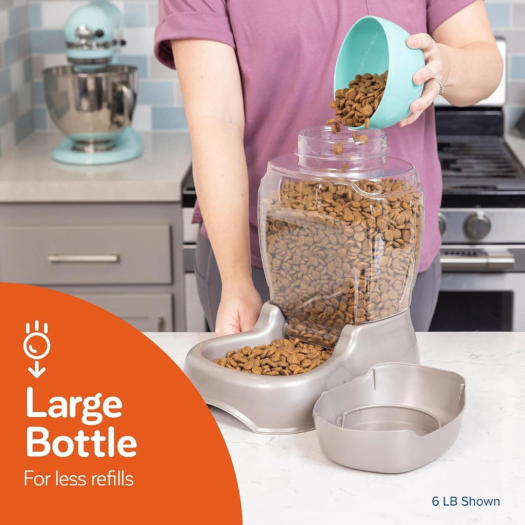 Whisker Friendly Pearlescent Pet Feeder - Accommodates Multiple Pets (6 lbs)
