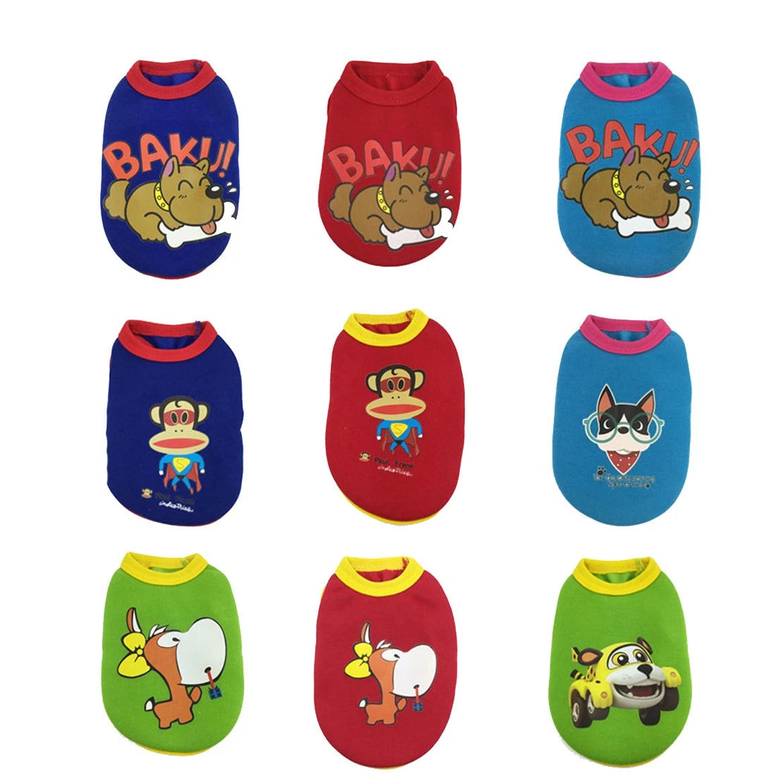 New Cartoon Warm Winter Mini Pet Clothing Clothes For Baby Puppy Small Cats Dogs