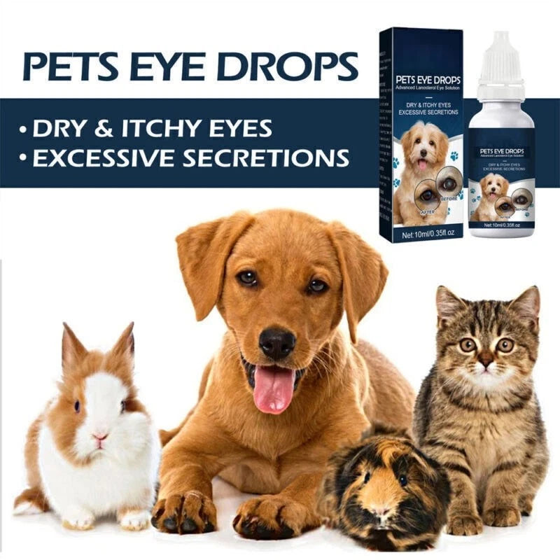 Eye Drops for Pets Bacterial,Vira<wbr/>l and Fungal &amp; Infections Dog Cat Treatment US