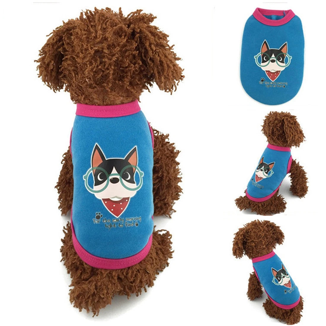 New Cartoon Warm Winter Mini Pet Clothing Clothes For Baby Puppy Small Cats Dogs