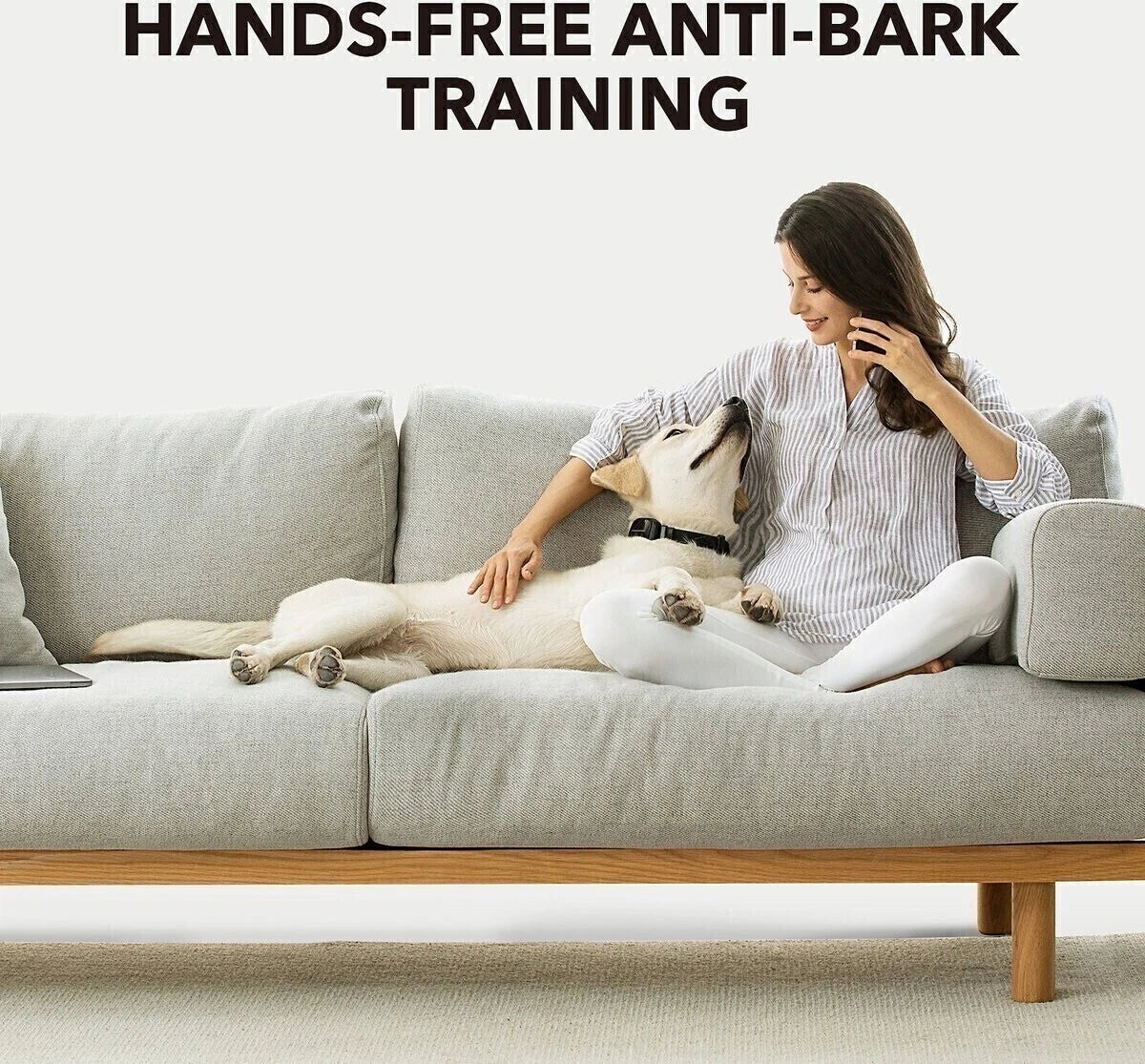 10Pc Dog Bark Control Shock Collar Two Safe Training Modes for Pets Rechargeable