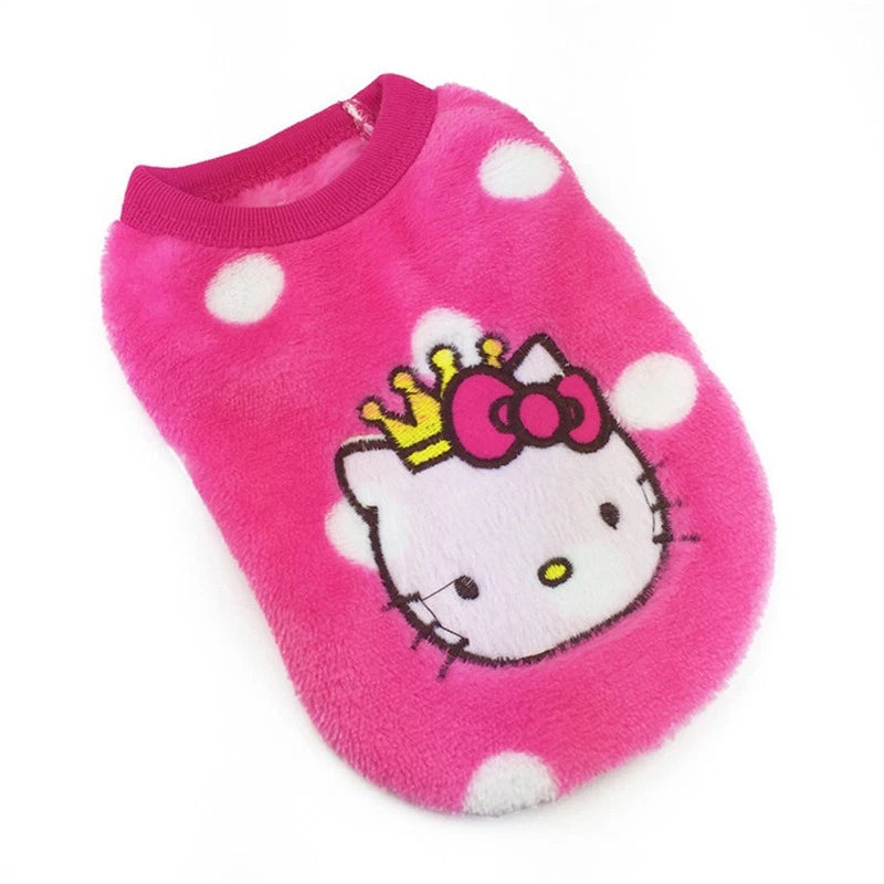 New Cartoon Warm Winter Mini Pet Clothing Clothes For Baby Puppy Small Cats Dogs