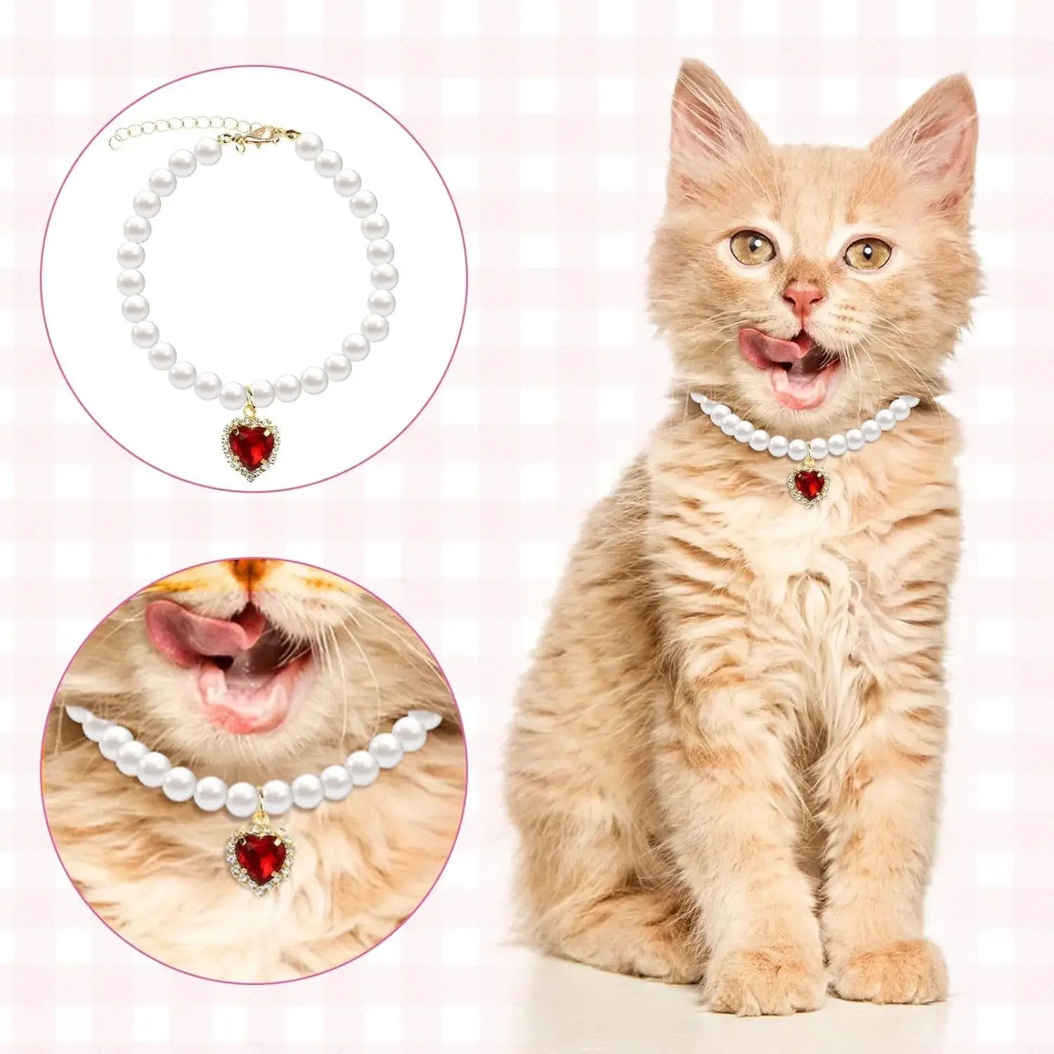 Pet Pearl Collar Dog Princess Necklace Cat Jewelry Cute Collar Puppy