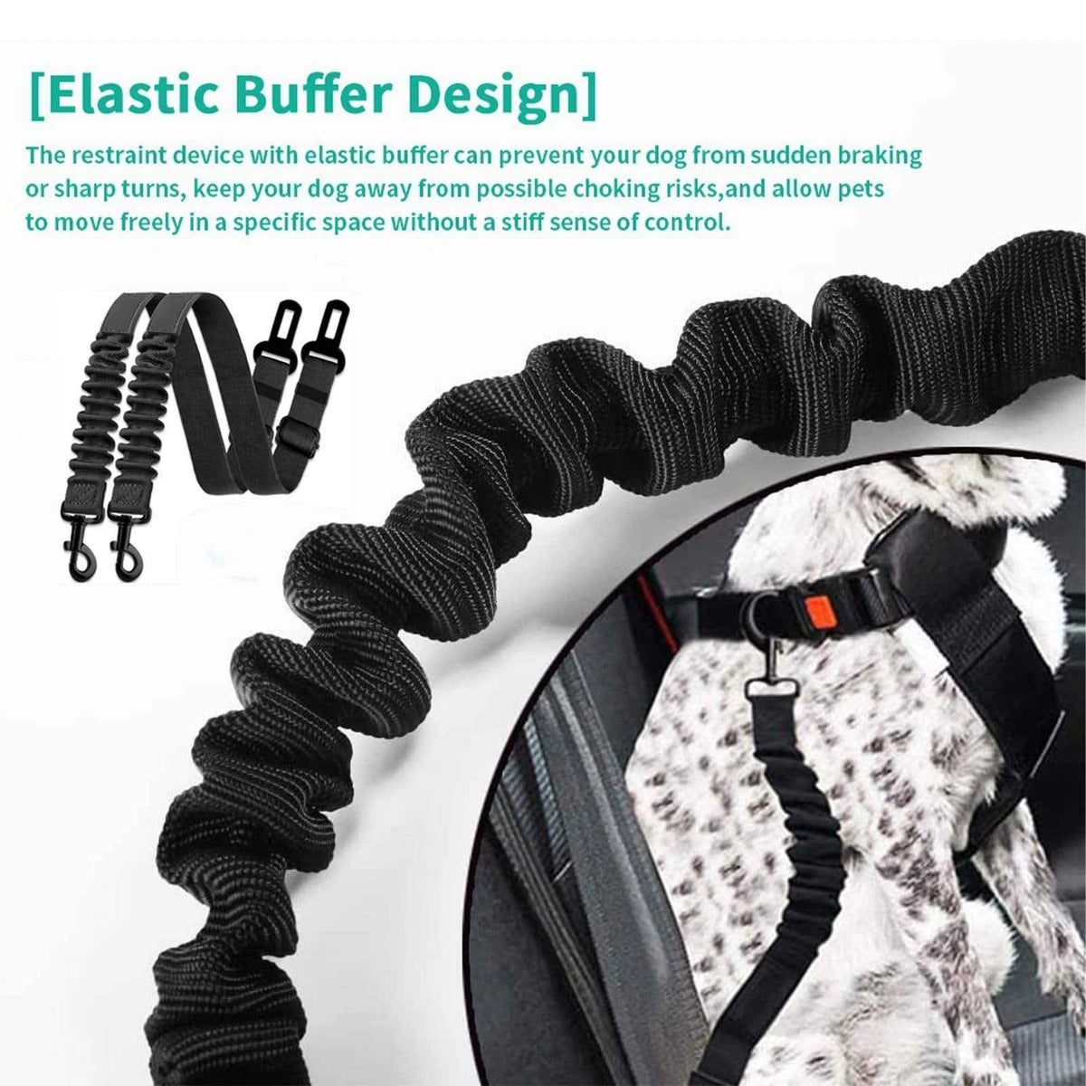 Dog Seat Belt Adjustable Pet Car Safety Harness