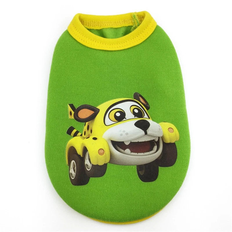New Cartoon Warm Winter Mini Pet Clothing Clothes For Baby Puppy Small Cats Dogs
