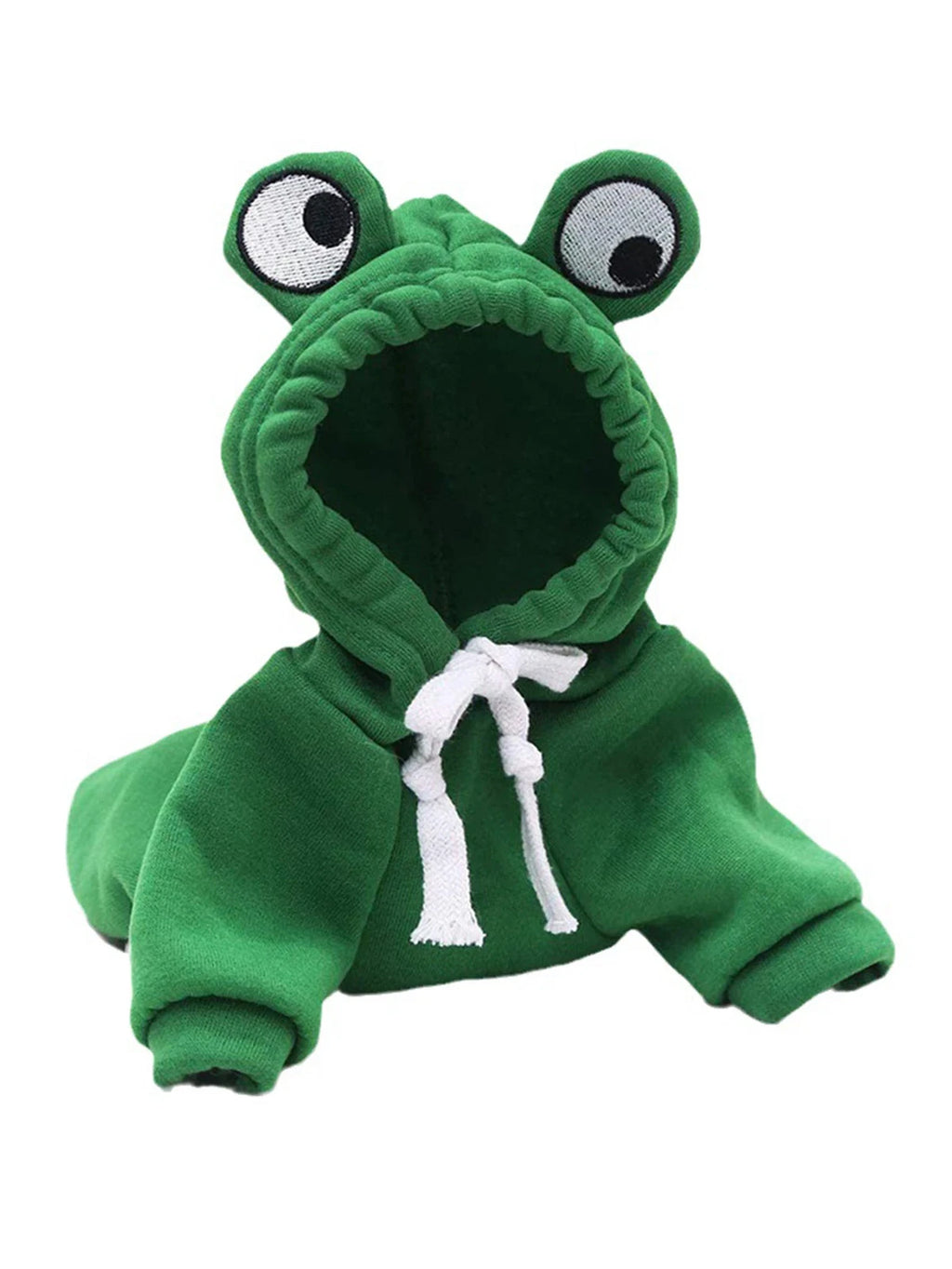 1PC Cute Frog Pet Sweater for Small and Medium Dogs - Green Dog Hoodie with Fun