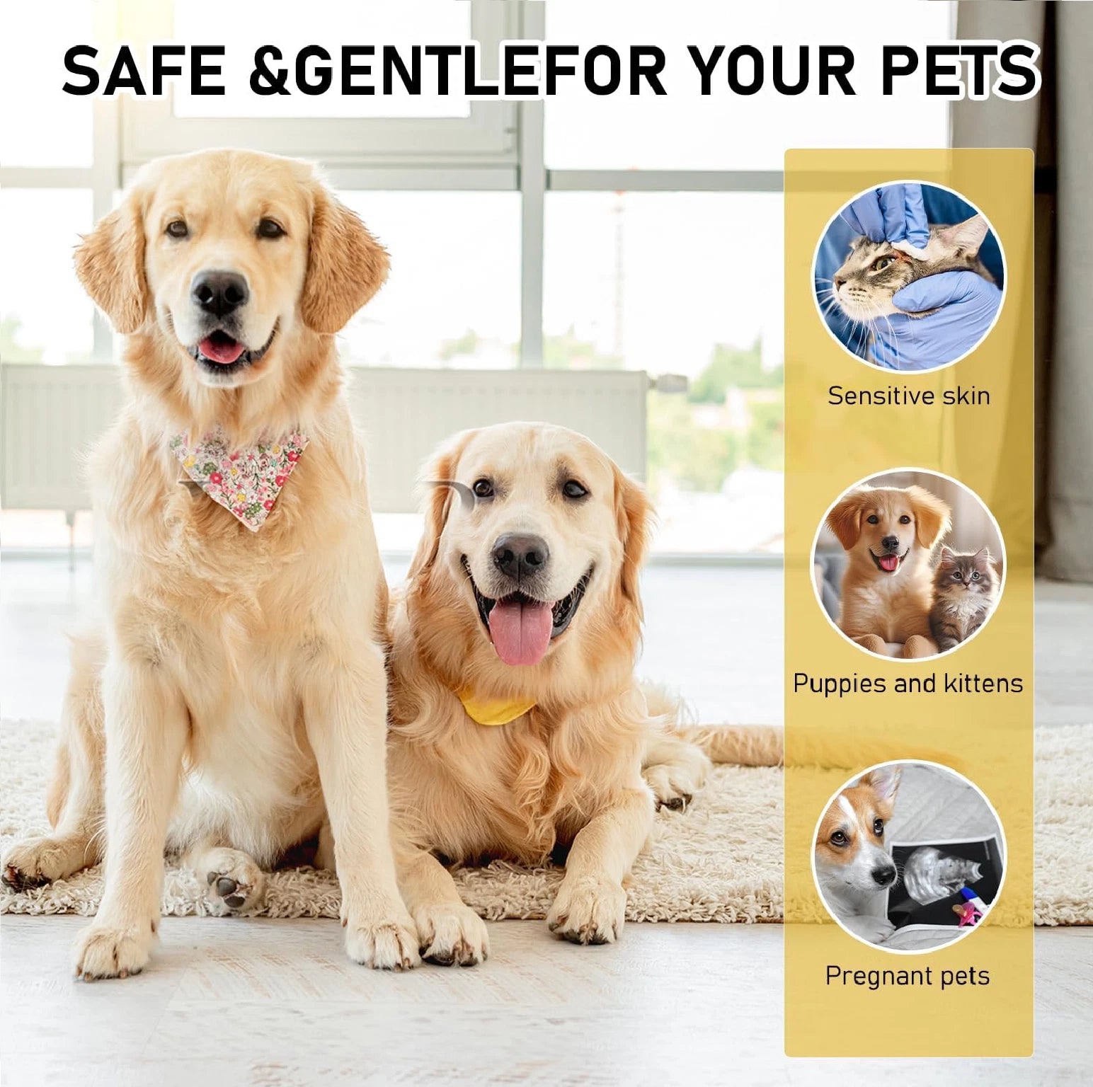 2Pcs Pet Skin Soothing Spray for Dogs,Pet Skin Treatment Spray for Dogs and Cats