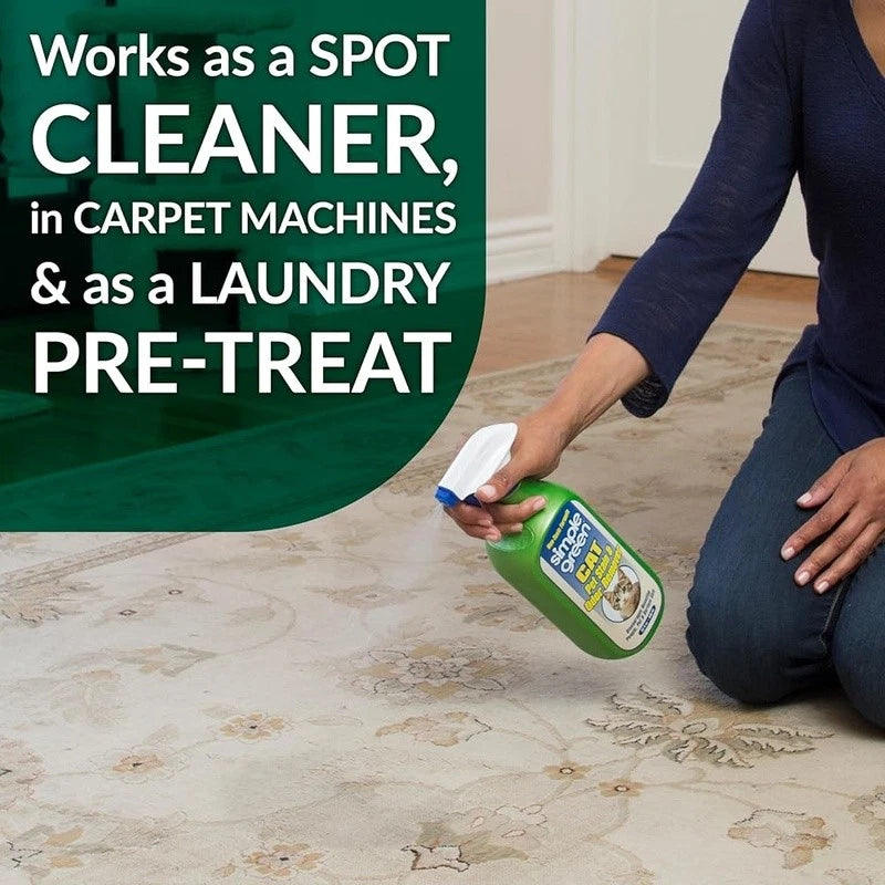 Enzyme Cleaner Stains Odors Urine Feces Vomit Carpet Upholstery Pet Safe New