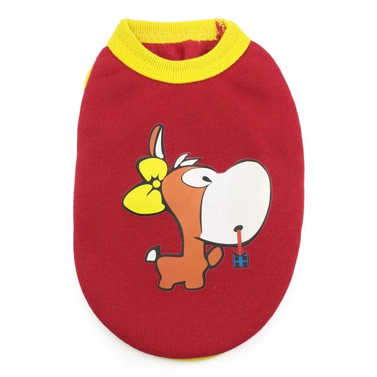 New Cartoon Warm Winter Mini Pet Clothing Clothes For Baby Puppy Small Cats Dogs