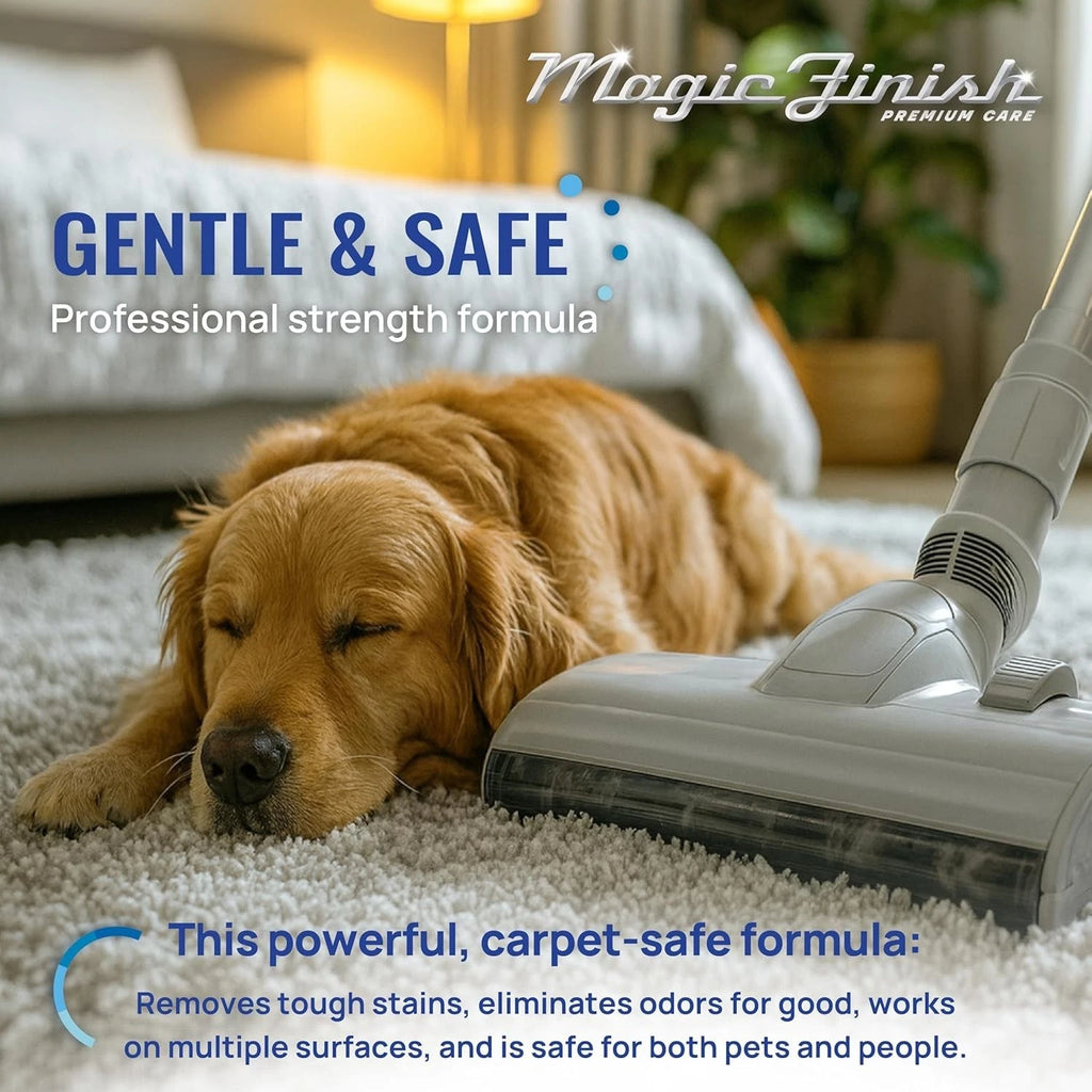 Magic Finish Pet Odor &amp; Stain Remover 32 oz Enzyme Carpet Cleaner for Dog &amp; Cat