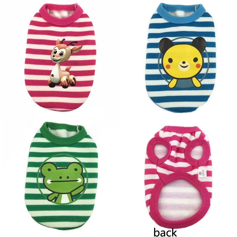 New Cartoon Warm Winter Mini Pet Clothing Clothes For Baby Puppy Small Cats Dogs