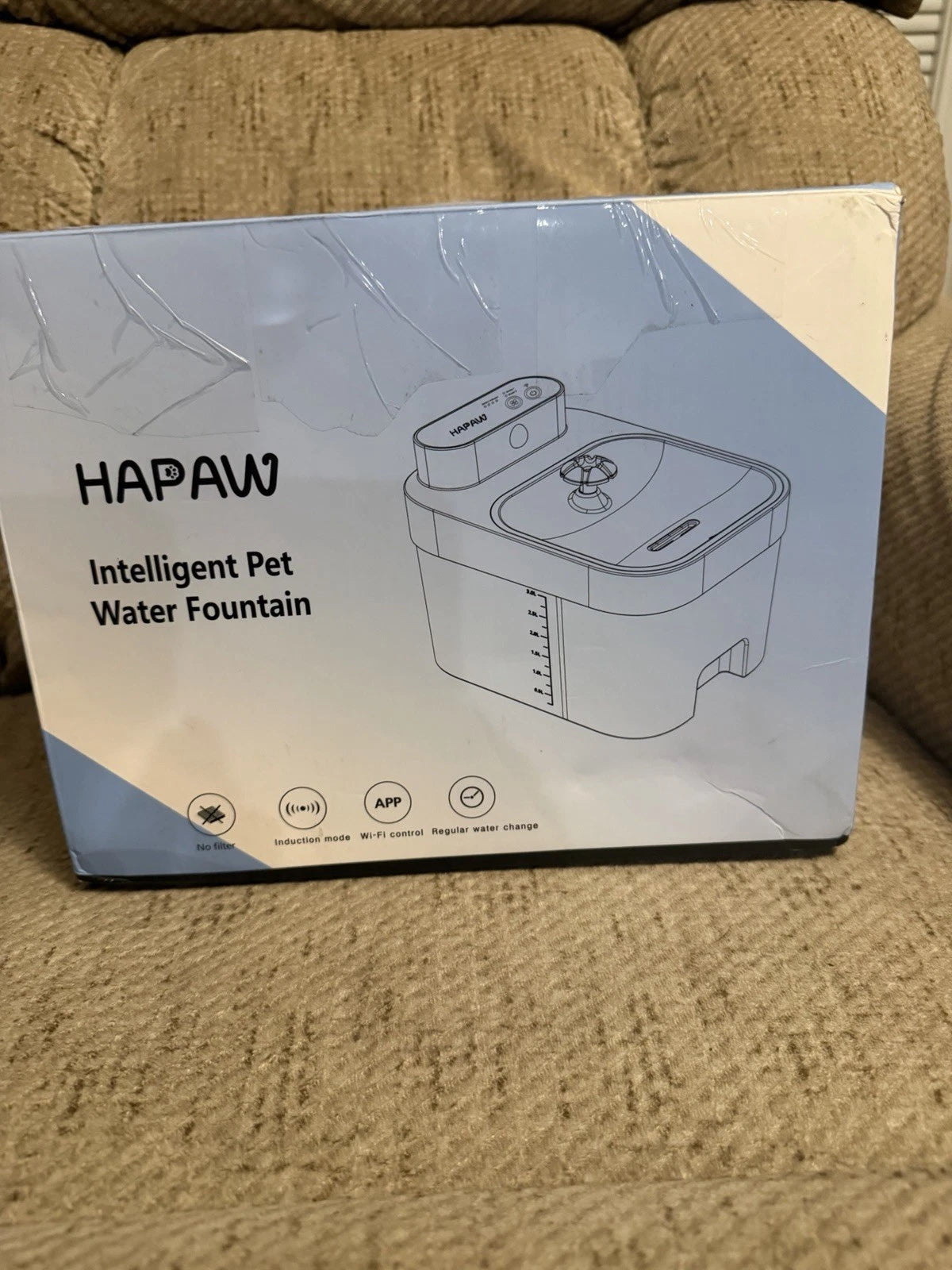 HAPAW Cat Water Fountain Automatic Pet Waterer for Cats &amp; Small Dogs Model P002