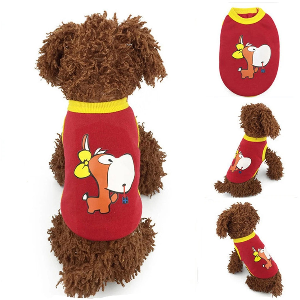 New Cartoon Warm Winter Mini Pet Clothing Clothes For Baby Puppy Small Cats Dogs