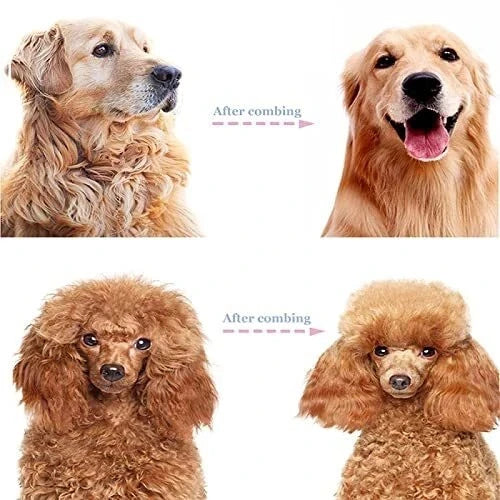 2Side Dog Brush for Shedding Dematting Pet Grooming Cat Hair Undercoat Rake Comb