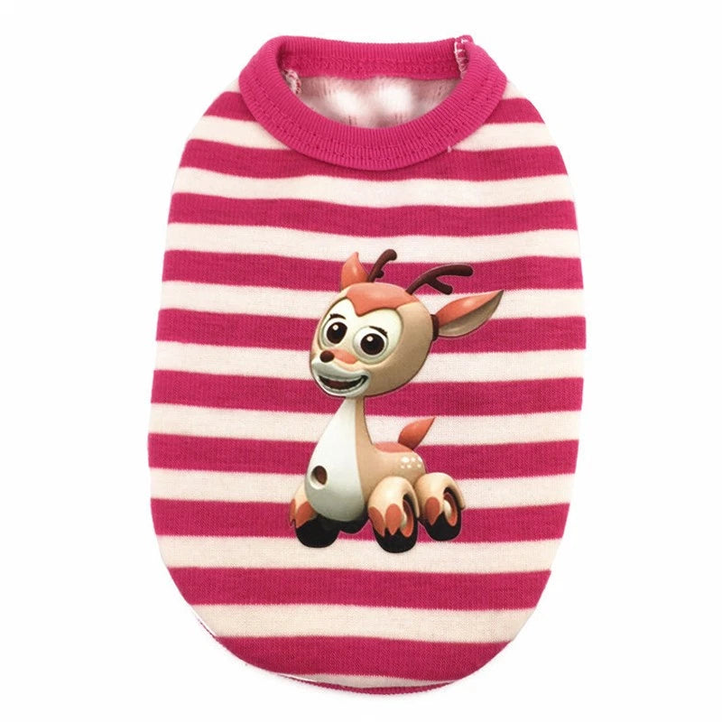 New Cartoon Warm Winter Mini Pet Clothing Clothes For Baby Puppy Small Cats Dogs
