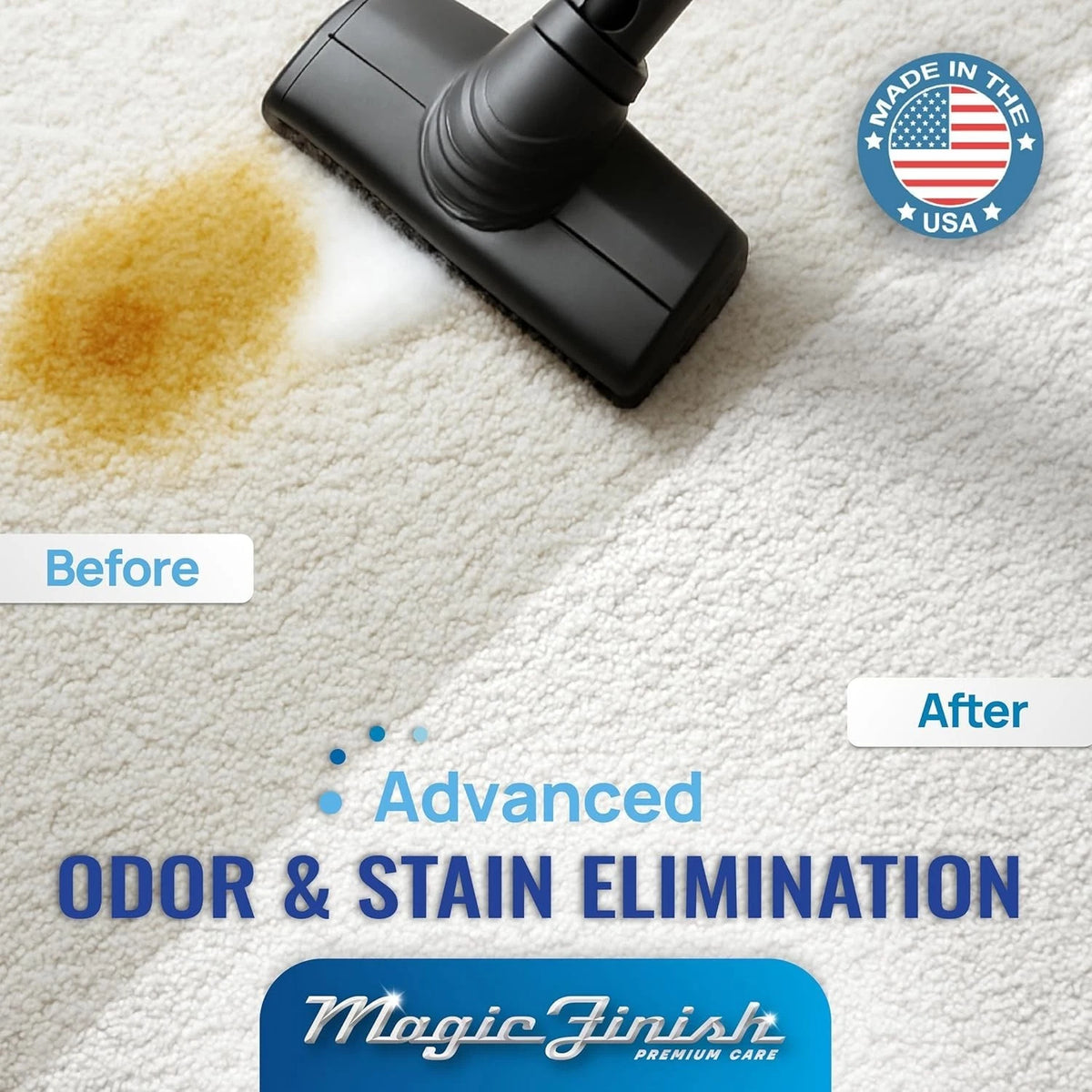 Magic Finish Pet Odor &amp; Stain Remover 32 oz Enzyme Carpet Cleaner for Dog &amp; Cat