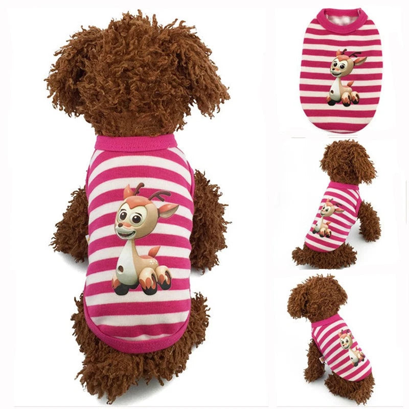 New Cartoon Warm Winter Mini Pet Clothing Clothes For Baby Puppy Small Cats Dogs