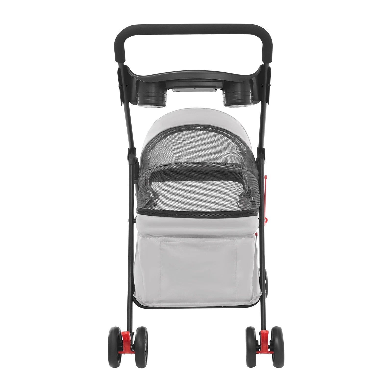 Lightweight Foldable Pet Stroller Cart for Small Dogs Cats, 40 lbs Capacity
