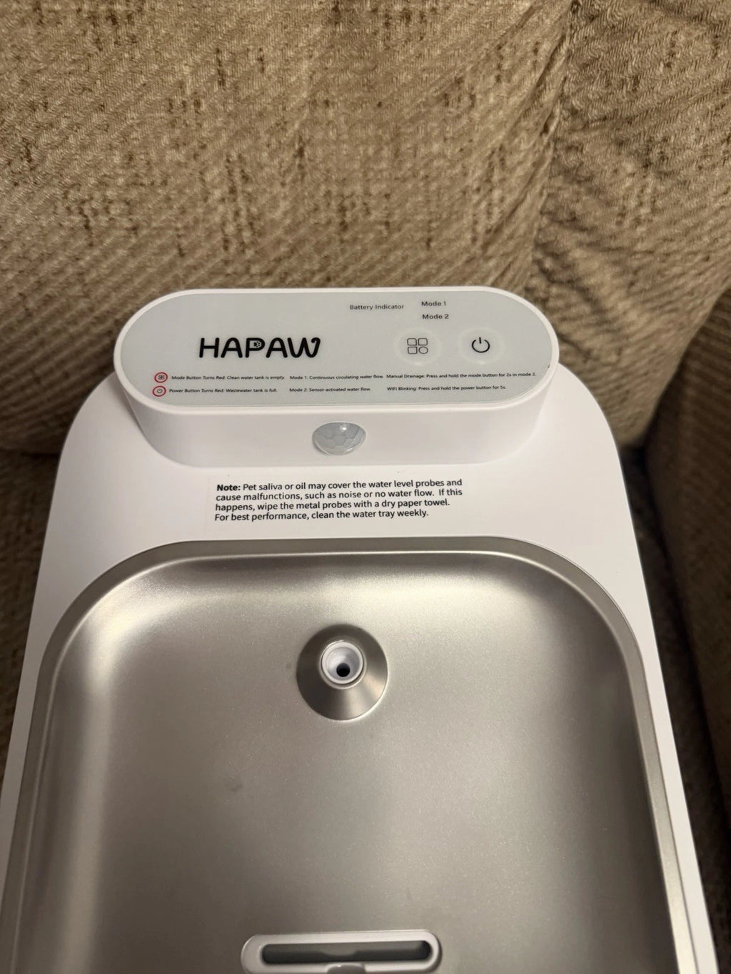 HAPAW Cat Water Fountain Automatic Pet Waterer for Cats &amp; Small Dogs Model P002