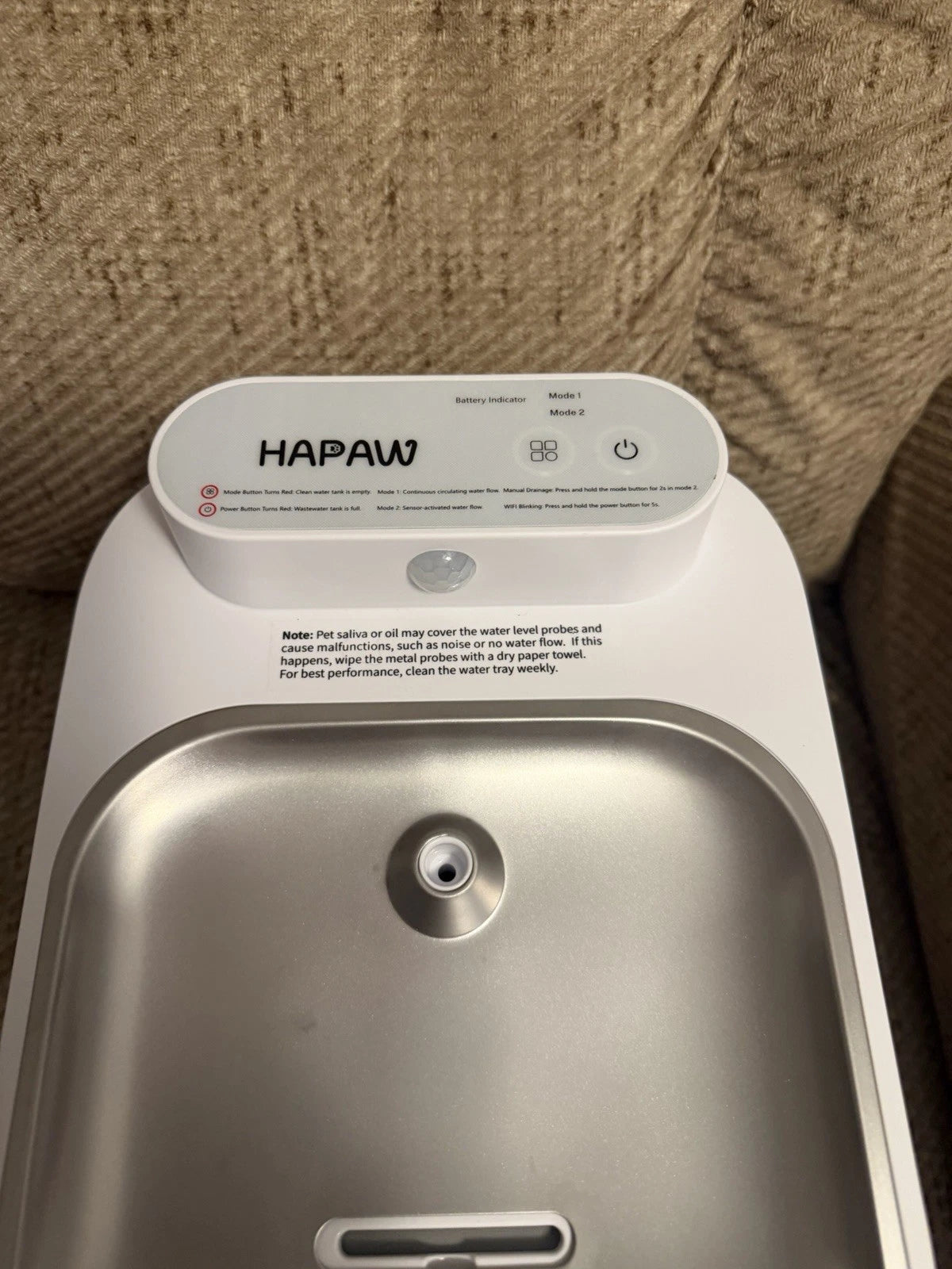HAPAW Cat Water Fountain Automatic Pet Waterer for Cats &amp; Small Dogs Model P002