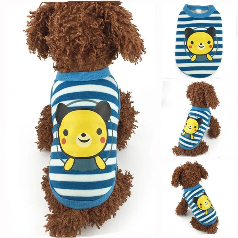 New Cartoon Warm Winter Mini Pet Clothing Clothes For Baby Puppy Small Cats Dogs