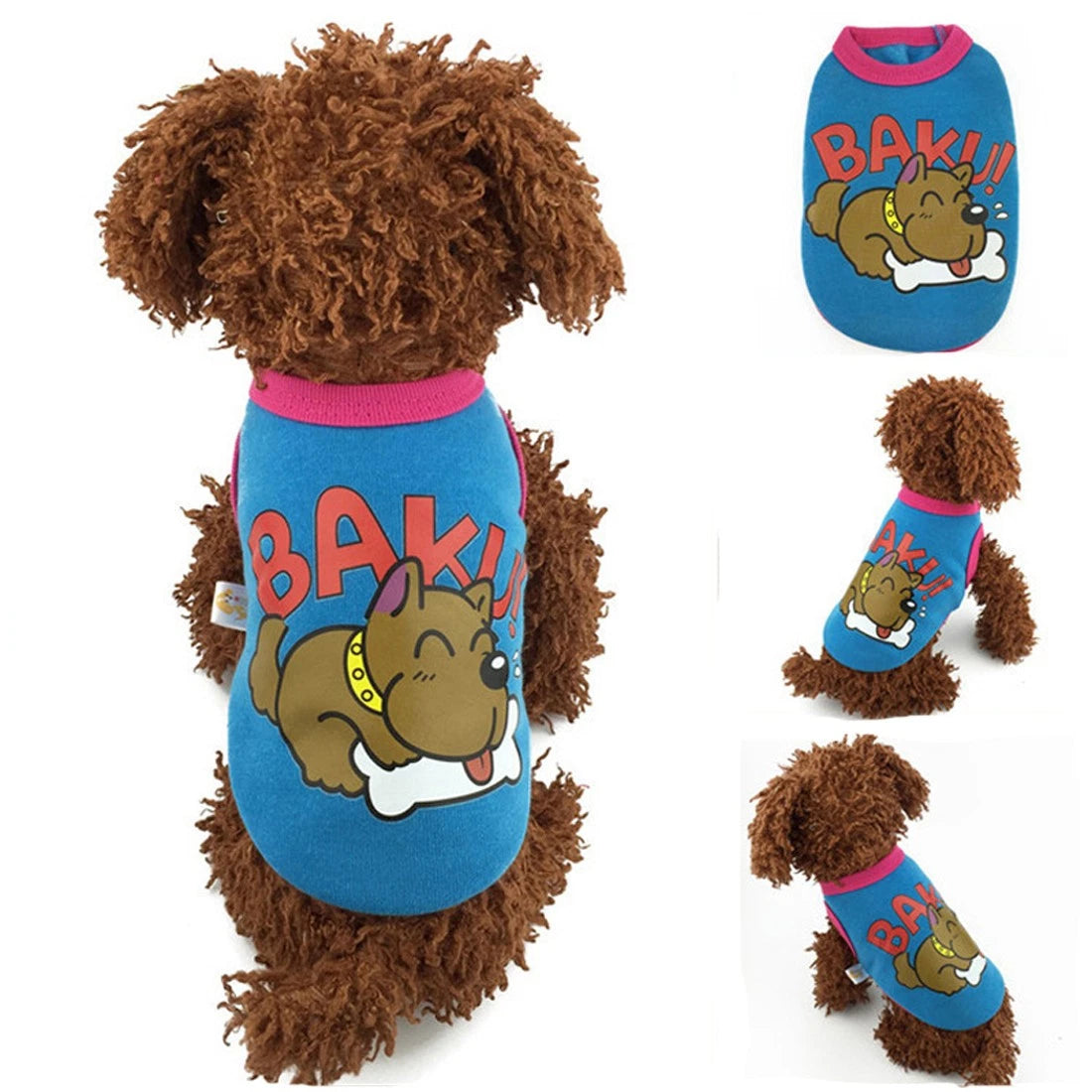 New Cartoon Warm Winter Mini Pet Clothing Clothes For Baby Puppy Small Cats Dogs