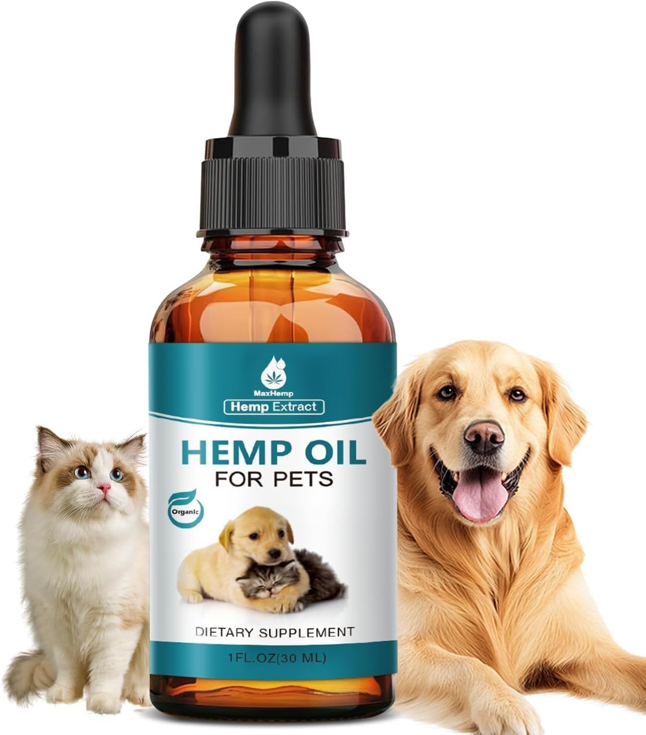 Pet Oil for Dogs and Cats Anxiety Stress Pain Relief Joint Hip Аrthritis Sleep A